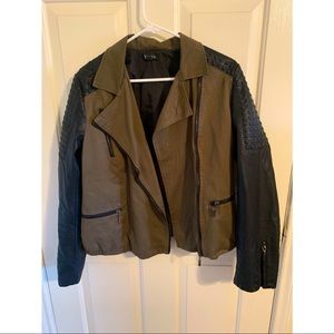 Faux leather jacket